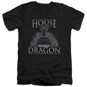 HOUSE OF THE DRAGON SWORD THRONE V-Neck T-Shirt