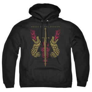 HOUSE OF THE DRAGON SWORD AND DRAGON HEADS Hoodie