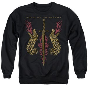 HOUSE OF THE DRAGON SWORD AND DRAGON HEADS Sweatshirt