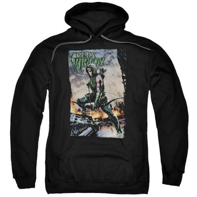 Green Arrow Fire And Rain Hoodie
