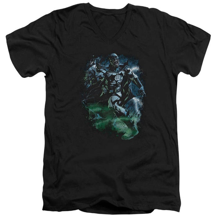 Green Lantern Black Lantern Batman V-Neck T-Shirt