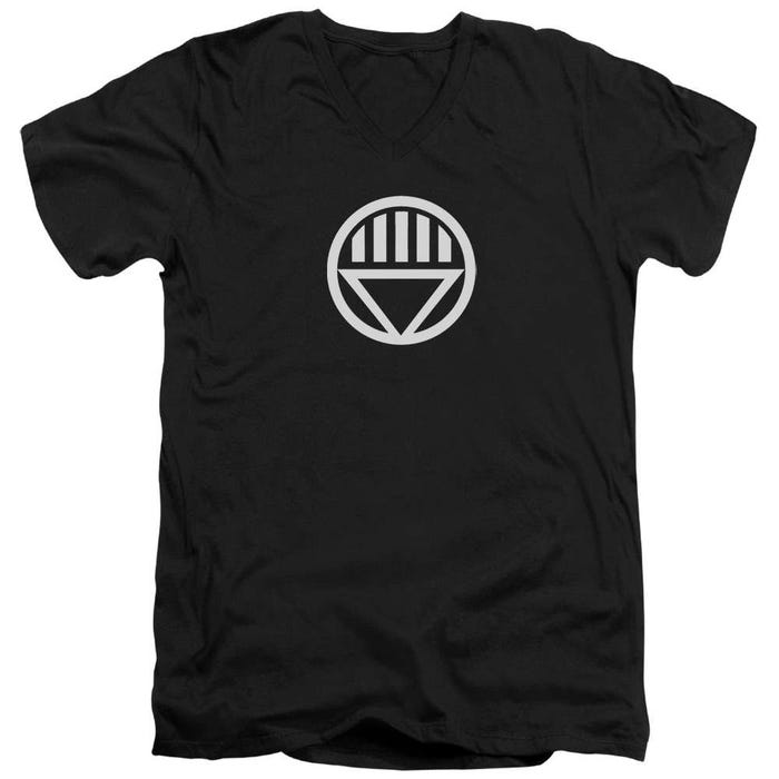 Green Lantern Black Lantern Logo V-Neck T-Shirt