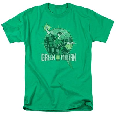 Green Lantern City Pattern T-Shirt