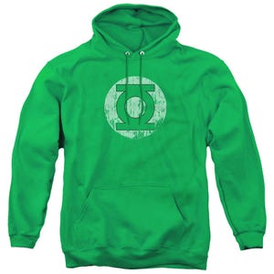 Green Lantern Distressed Lantern Logo Hoodie