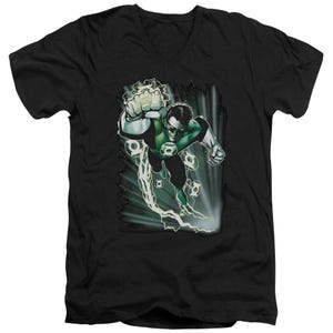 Green Lantern Emerald Energy V-Neck T-Shirt