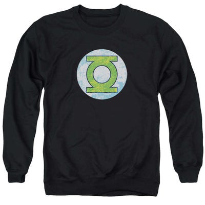Green Lantern Gl Neon Distress Logo Sweatshirt