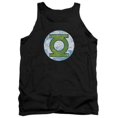 Green Lantern Gl Neon Distress Logo Tank Top
