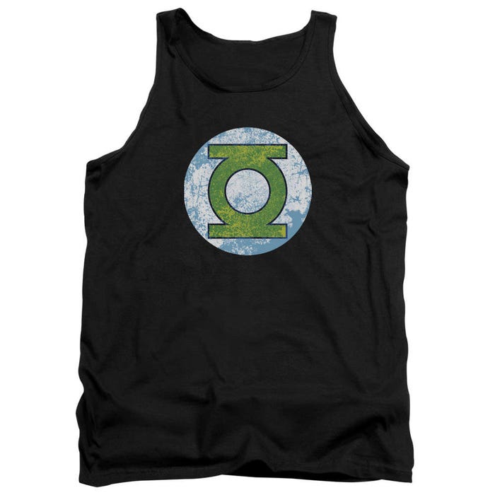 Green Lantern Gl Neon Distress Logo Tank Top