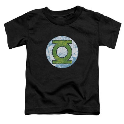 Green Lantern Gl Neon Distress Logo Toddler T-Shirt