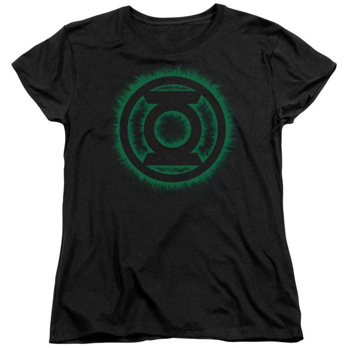 Green Lantern Green Flame Logo Womens T-Shirt