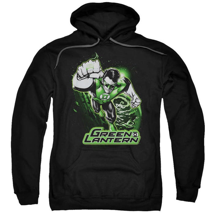 Green Lantern Green & Gray Hoodie