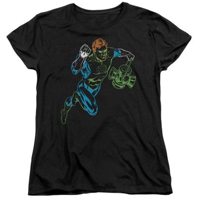Green Lantern Neon Lantern Womens T-Shirt