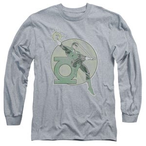 Green Lantern Retro Lantern Iron On Long Sleeve Shirt