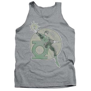 Green Lantern Retro Lantern Iron On Tank Top