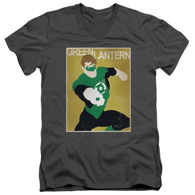 Green Lantern Simple Gl Poster V-Neck T-Shirt