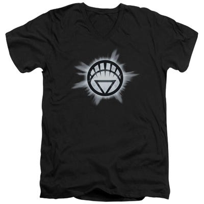 Green Lantern White Glow V-Neck T-Shirt