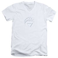 Green Lantern White Lantern Logo V-Neck T-Shirt