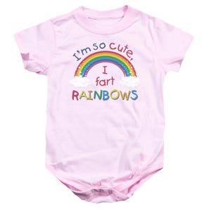 I'm So Cute, I Fart Rainbows Baby Bodysuit