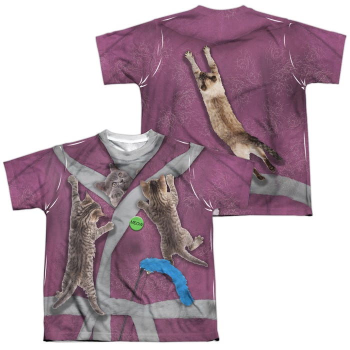 CRAZY CAT LADY Back & Front Kids Sublimation T-Shirt