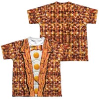 BREAKFAST SUIT EGGS BACON Back & Front Kids Sublimation T-Shirt