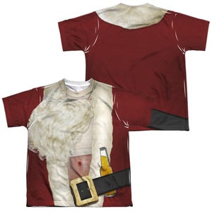 BAD SANTA COSTUME Back & Front Kids Sublimation T-Shirt