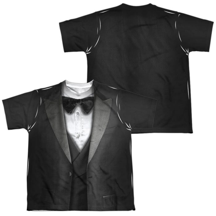 TUXEDO COSTUME Back & Front Kids Sublimation T-Shirt