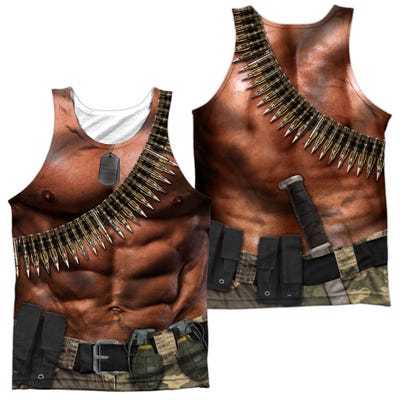 COMMANDO COSTUME Front & Back Sublimation Tank Top