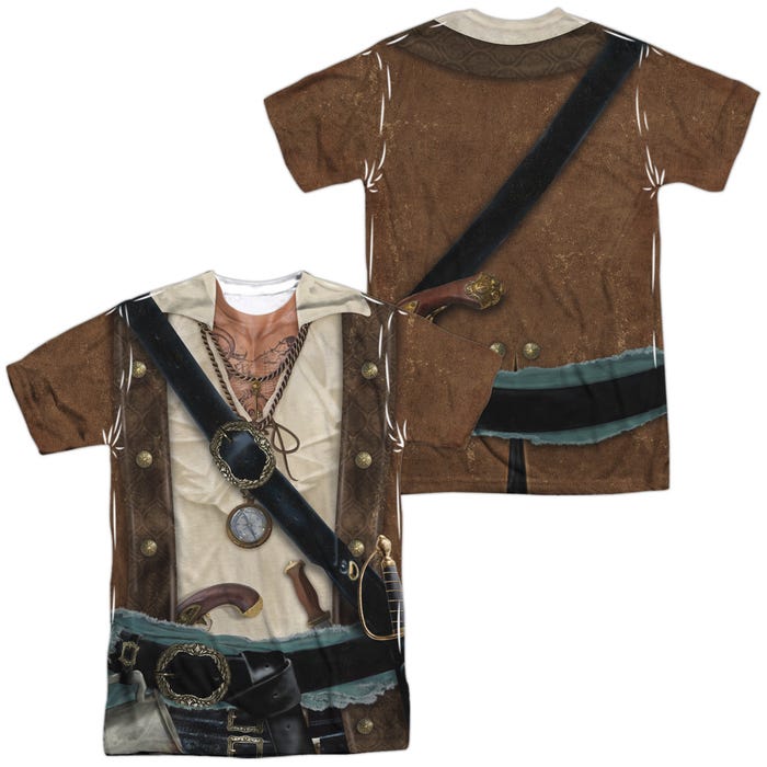 PIRATE COSTUME Front & Back Sublimation T-Shirt