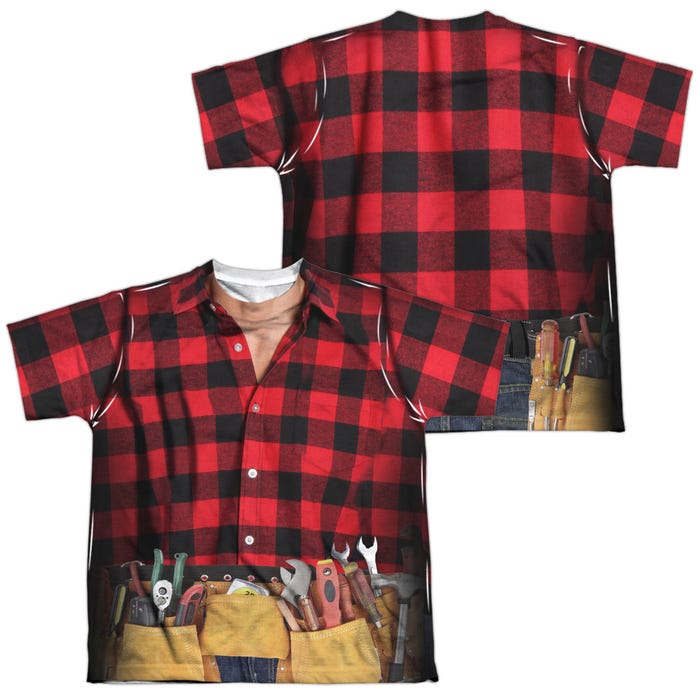 TOOLMAN COSTUME Back & Front Kids Sublimation T-Shirt