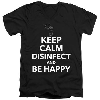 KEEP CALM AND DISINFECT V-Neck T-Shirt