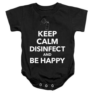 KEEP CALM AND DISINFECT Baby Bodysuit