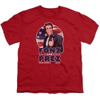 Happy Days Fonz For Prez Kids T-Shirt