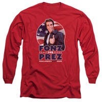 Happy Days Fonz For Prez Long Sleeve Shirt