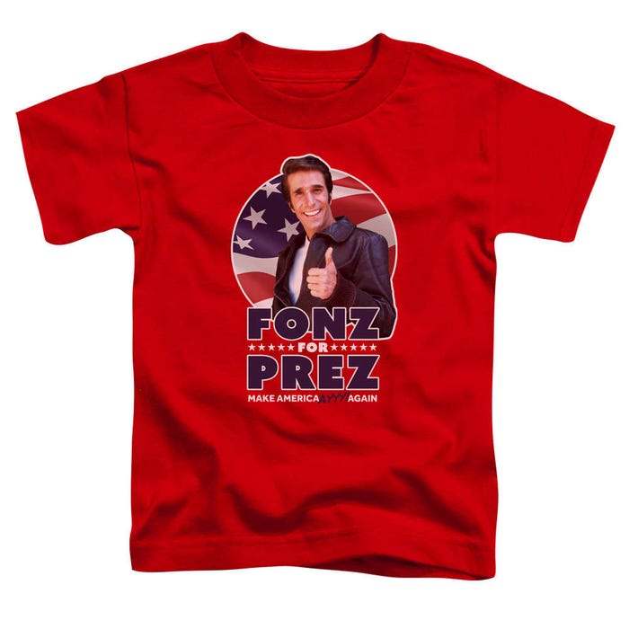 Happy Days Fonz For Prez Toddler T-Shirt