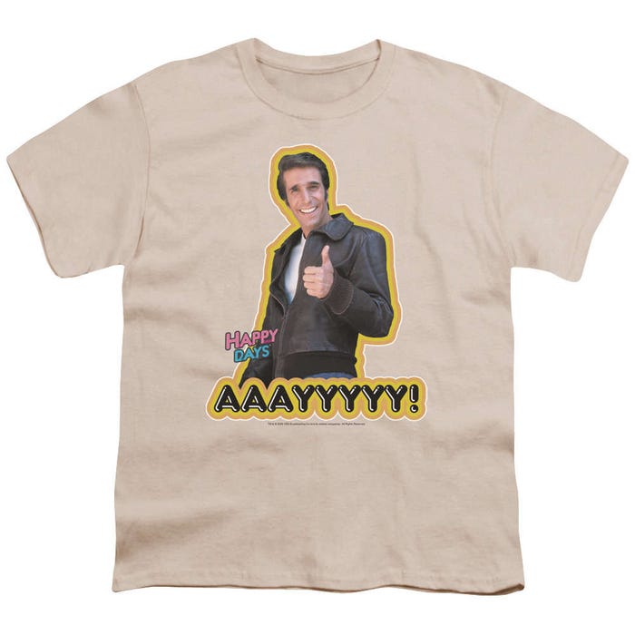 Happy Days Fonzie AAAYYYY Kids T-Shirt