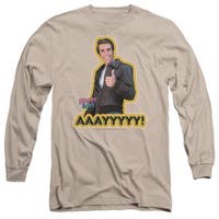 Happy Days Fonzie AAAYYYY Long Sleeve Shirt