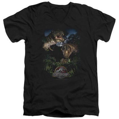 Happy Family Jurassic Park V-Neck T-Shirt