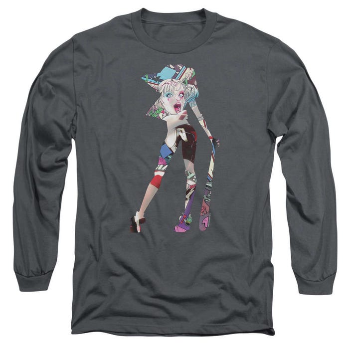 Harley Quinn Batman Scene Inside Long Sleeve Shirt