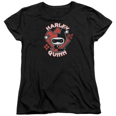 Harley Quinn Chibi Justice League Womens T-Shirt