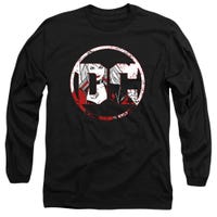 Harley Quinn DC Logo Long Sleeve Shirt