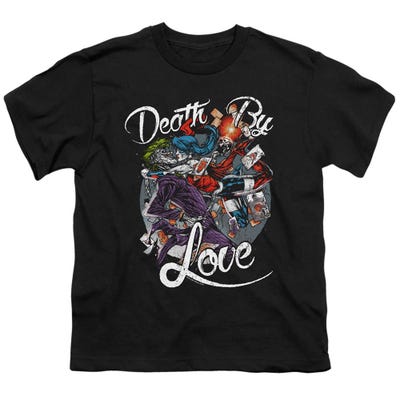 Harley Quinn Death By Love Kids T-Shirt