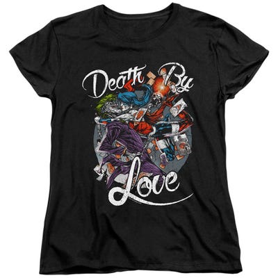 Harley Quinn Death By Love Womens T-Shirt