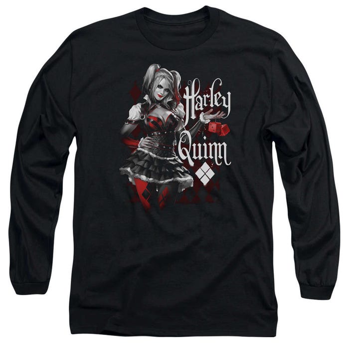 Harley Quinn Dice Long Sleeve Shirt