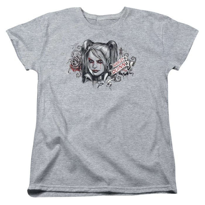Harley Quinn Hq Sketch Womens T-Shirt