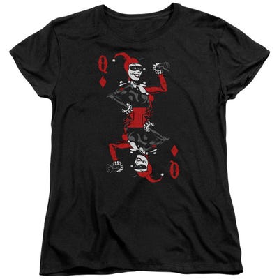 Harley Quinn Of Diamonds Womens T-Shirt