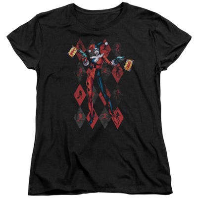 Harley Quinn Pow Pow Womens T-Shirt