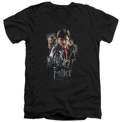 Harry Potter Deathly Hallows Cast V-Neck T-Shirt