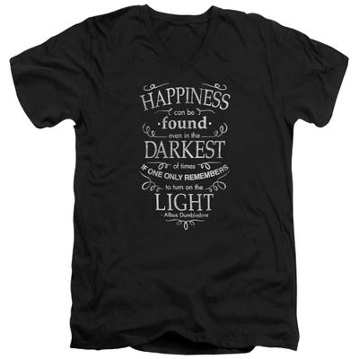 Harry Potter Happiness Can Be Found In The Darkness V-Neck T-Shirt