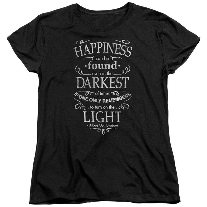 Harry Potter Happiness Can Be Found In The Darkness Womens T-Shirt