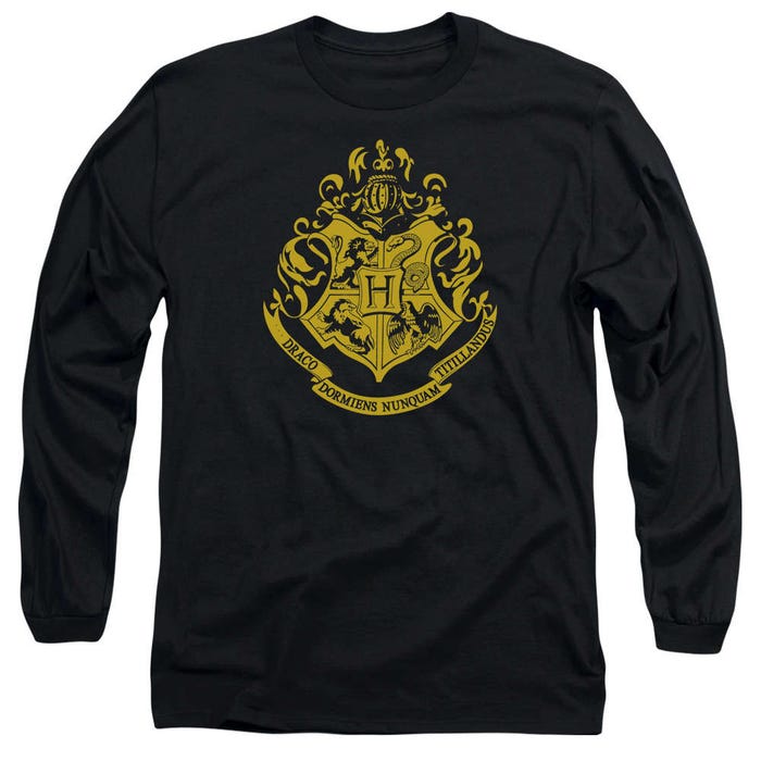 Harry Potter Hogwarts Logo Long Sleeve Shirt